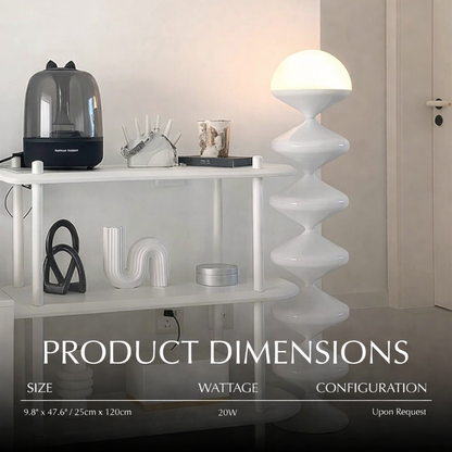 Twirl Floor Lamp Modern LED Spiral Floor Lamp for Living Room