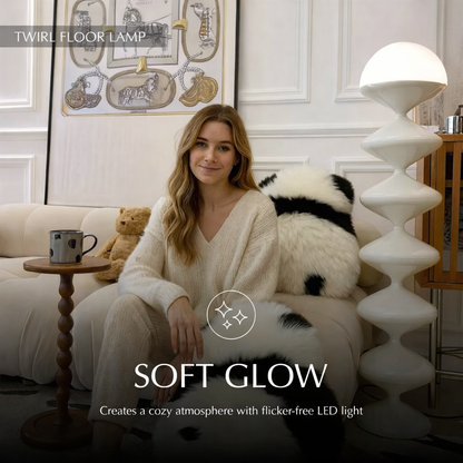 Twirl Floor Lamp Modern LED Spiral Floor Lamp for Living Room