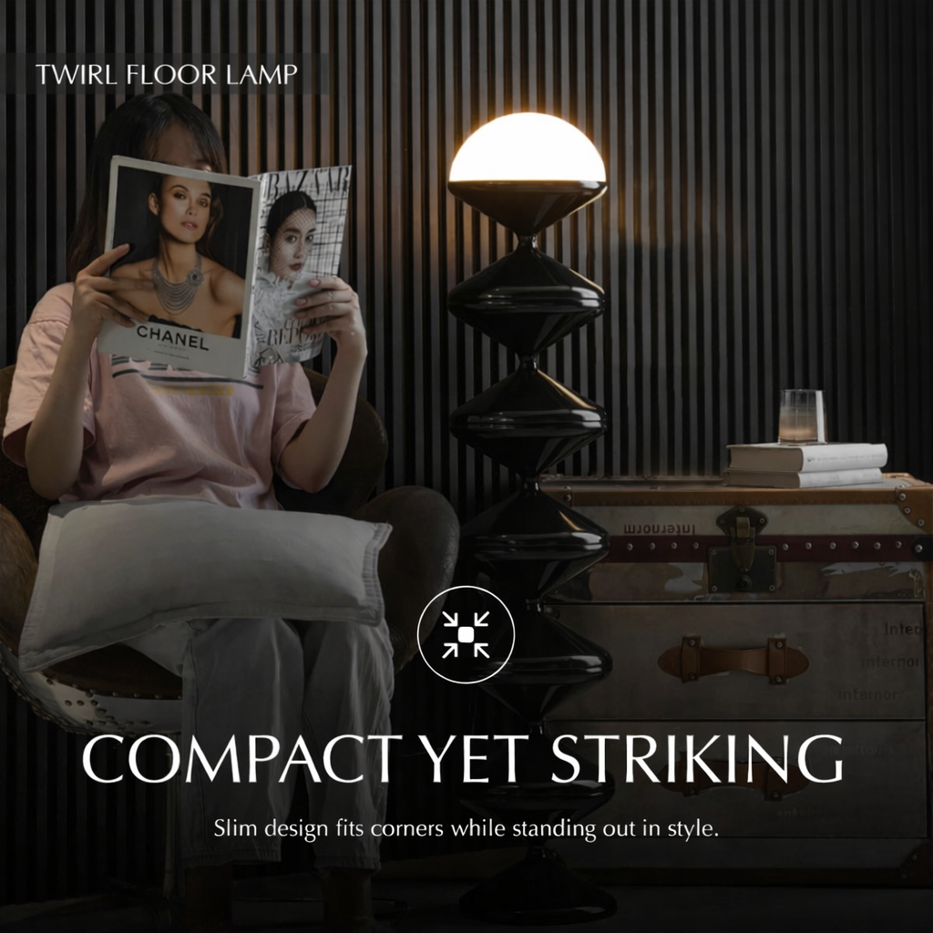 Twirl Floor Lamp Modern LED Spiral Floor Lamp for Living Room