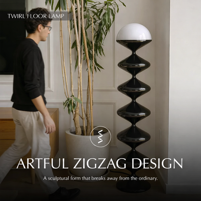 Twirl Floor Lamp Modern LED Spiral Floor Lamp for Living Room