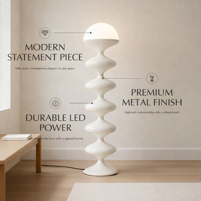 Twirl Floor Lamp Modern LED Spiral Floor Lamp for Living Room
