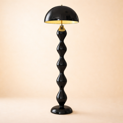 Cream Style Mushroom Floor Lamp Sculptural 3-Color LED Floor Light Black - Airayvis