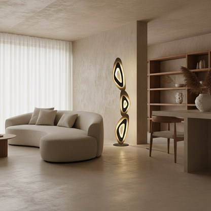 Modern Abstract LED Floor Lamp Warm Light