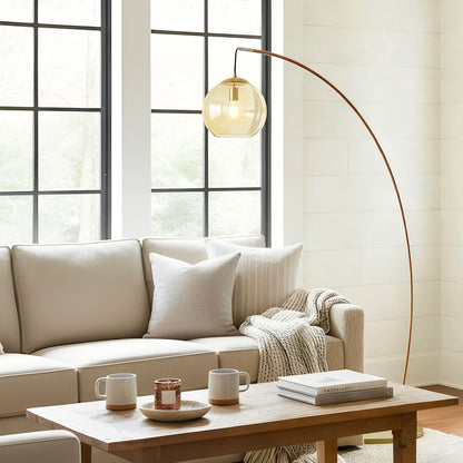 Vintage Wabi Sabi Arc Floor Lamp