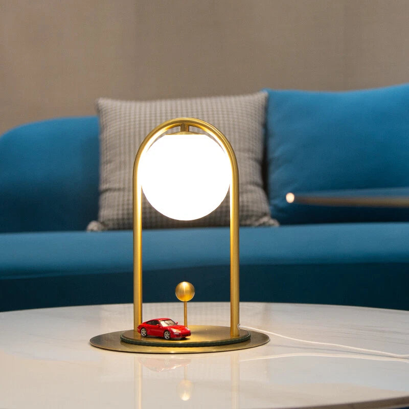 Minimalist Cream Bedside Table Lamp