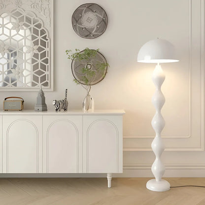 Cream Style Mushroom Floor Lamp Sculptural 3-Color LED Floor Light