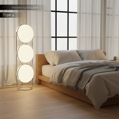 Modernes Design LED Ball Floor Lamp Illuminating Home Decor