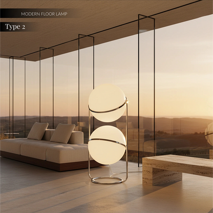 Modernes Design LED Ball Floor Lamp Illuminating Home Decor