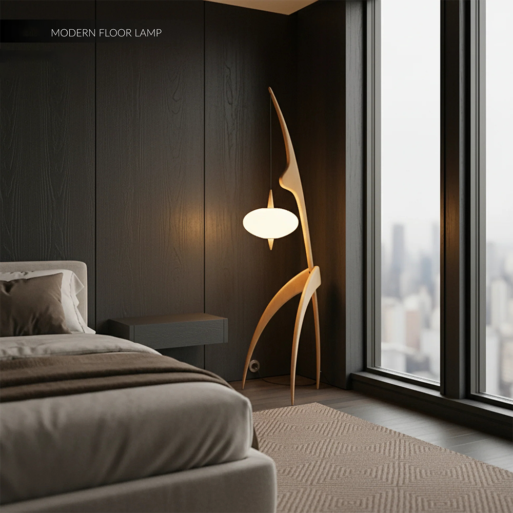 Creative Mantis Light Minimalist Vintage Fishing Standing Light Simple Luxury Night Lamp