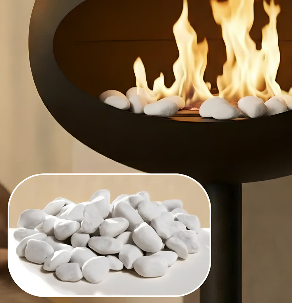 Minimalist Bio-Ethanol Fireplace for Smoke-Free Luxury Living