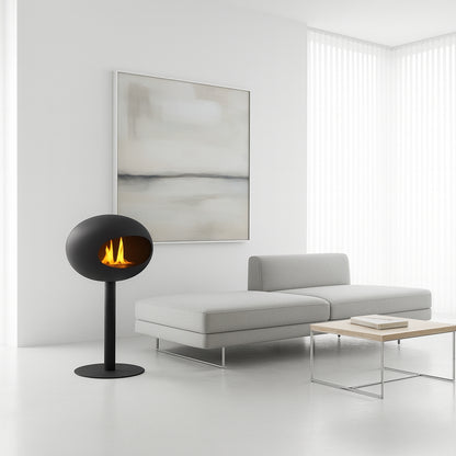 Minimalist Bio-Ethanol Fireplace for Smoke-Free Luxury Living