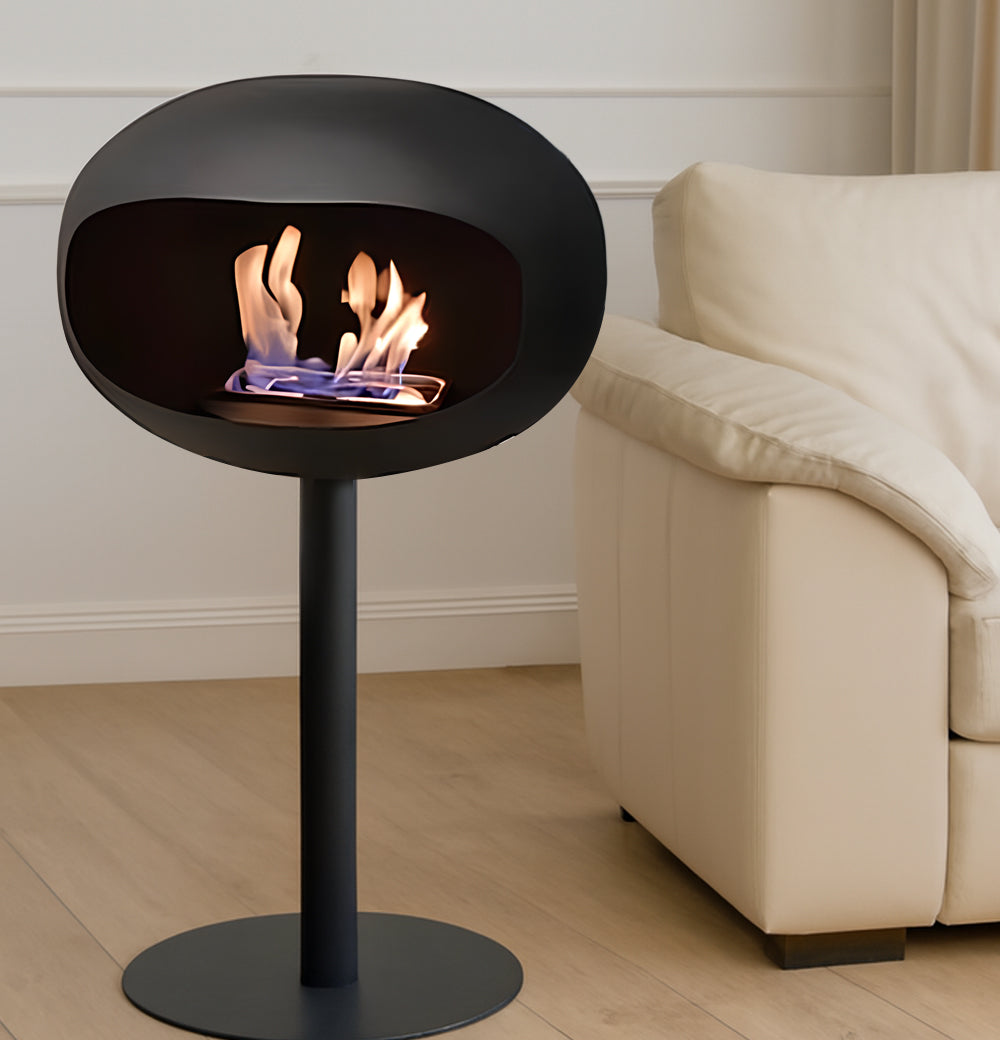Minimalist Bio-Ethanol Fireplace for Smoke-Free Luxury Living