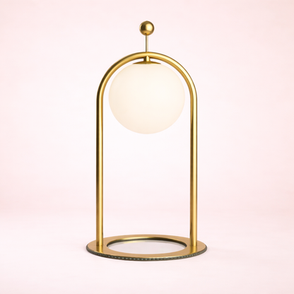 Minimalist Cream Table Lamp - Warm LED Bedside Light