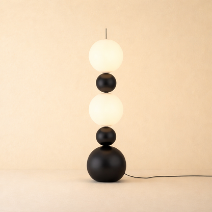 Modern LED Floor Lamp with Foot Switch 3-Color Ambient Lighting Energy-Saving Funky Fruit Design