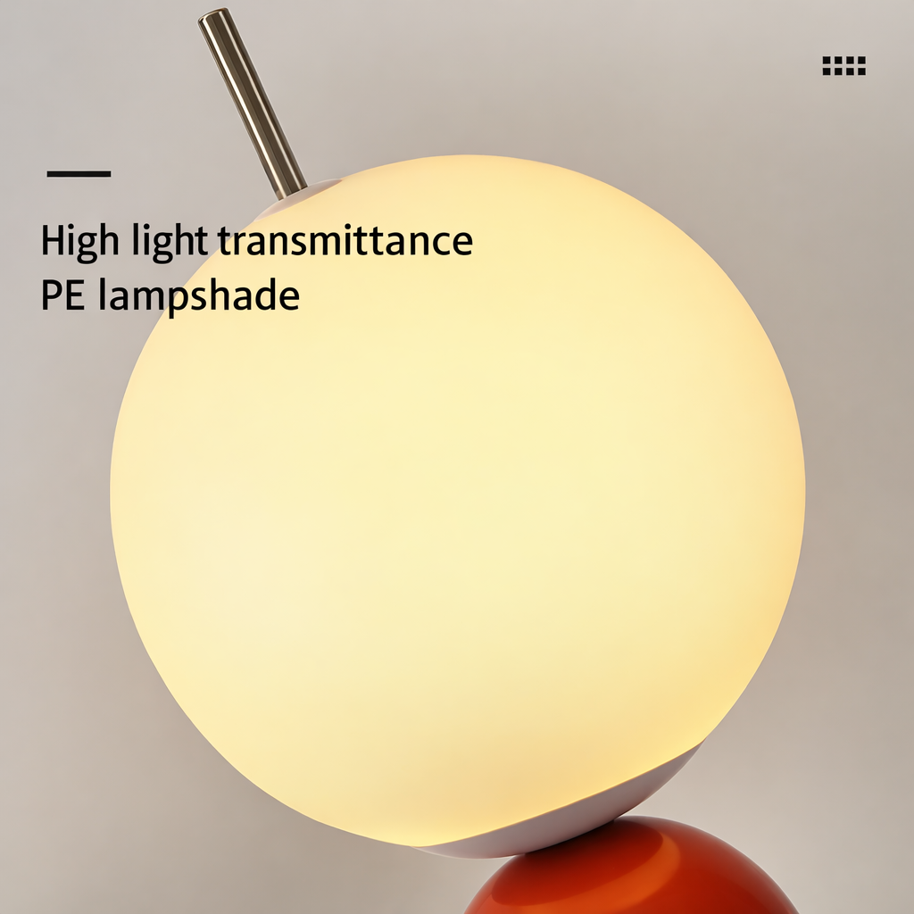 Modern LED Floor Lamp with Foot Switch 3-Color Ambient Lighting Energy-Saving Funky Fruit Design