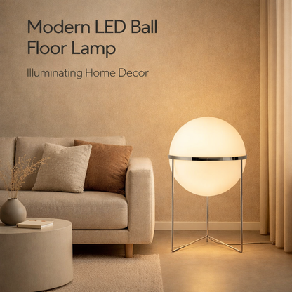 Modernes Design LED Ball Floor Lamp Illuminating Home Decor