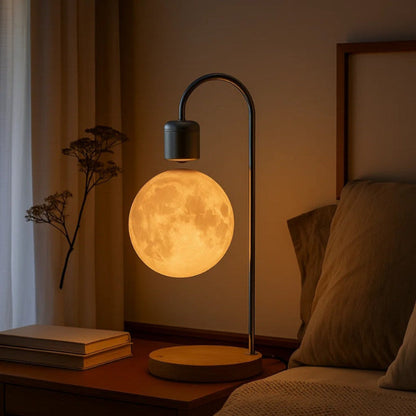 Levitating Wireless Charger Moon Lamp