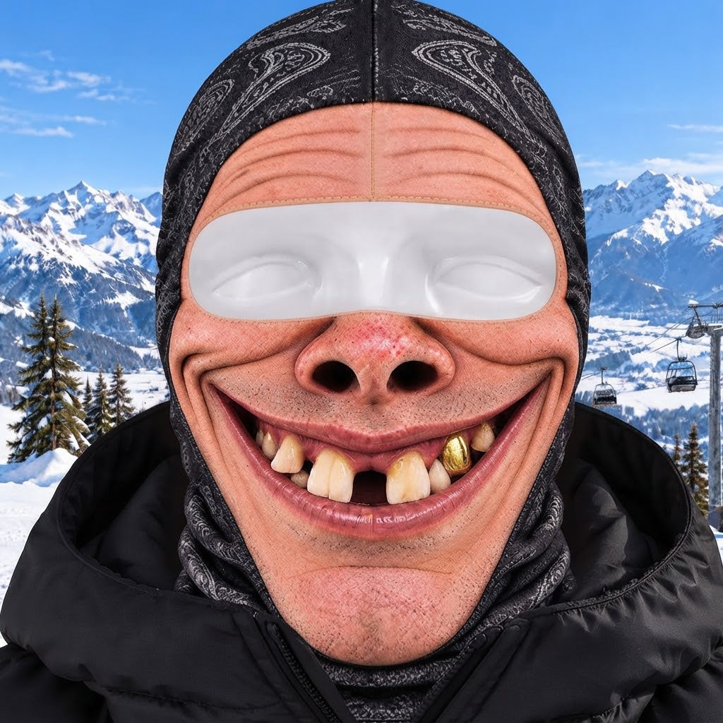 Funny Ski Mask Novelty Balaclava for Men and Women Ski Trips and Party Gifts