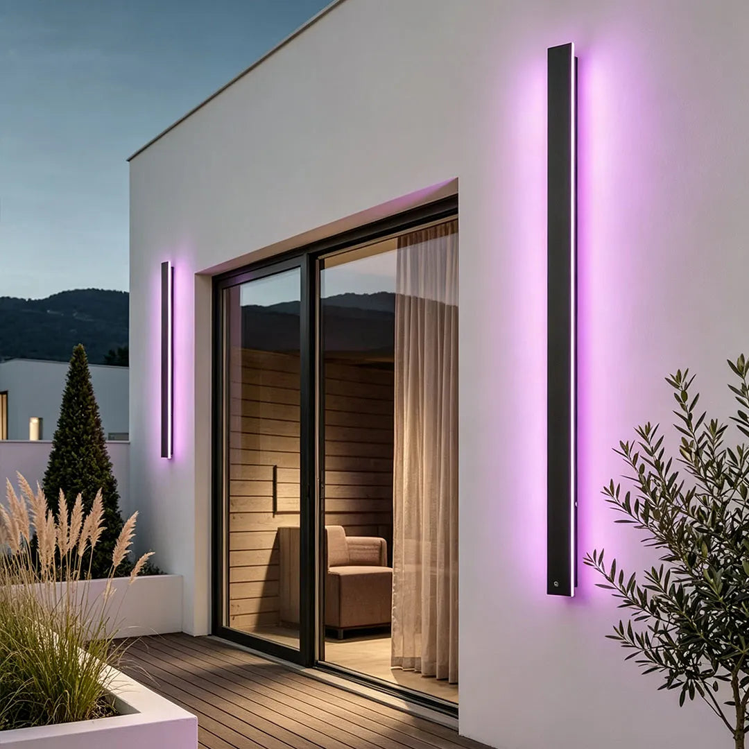 Outdoor Strip Wall Light Black Linear LED Integrated Light - product image 18