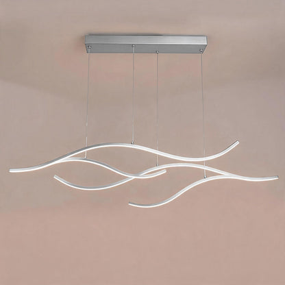 Curved LED Pendant Light Wavy LED Metal Ceiling Light - product image 14