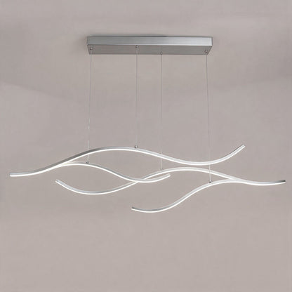 Curved LED Pendant Light Wavy LED Metal Ceiling Light - product image 15