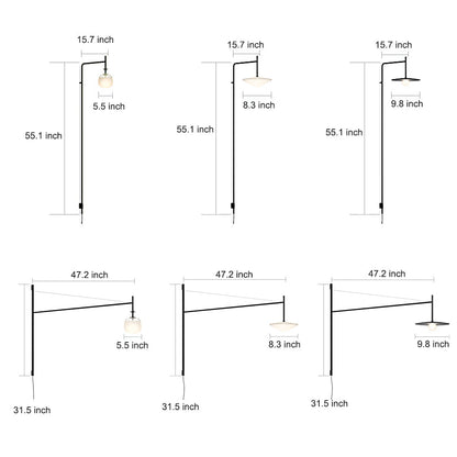 Cantilever Wall Lamp Modern Minimalist Metal LED Light - product image 15