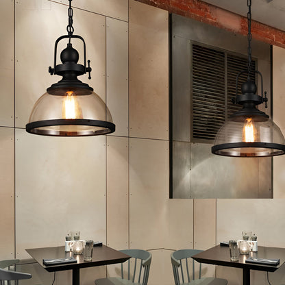 Clear Glass Pendant Lighting Retro Industrial Ceiling Light - product image 4