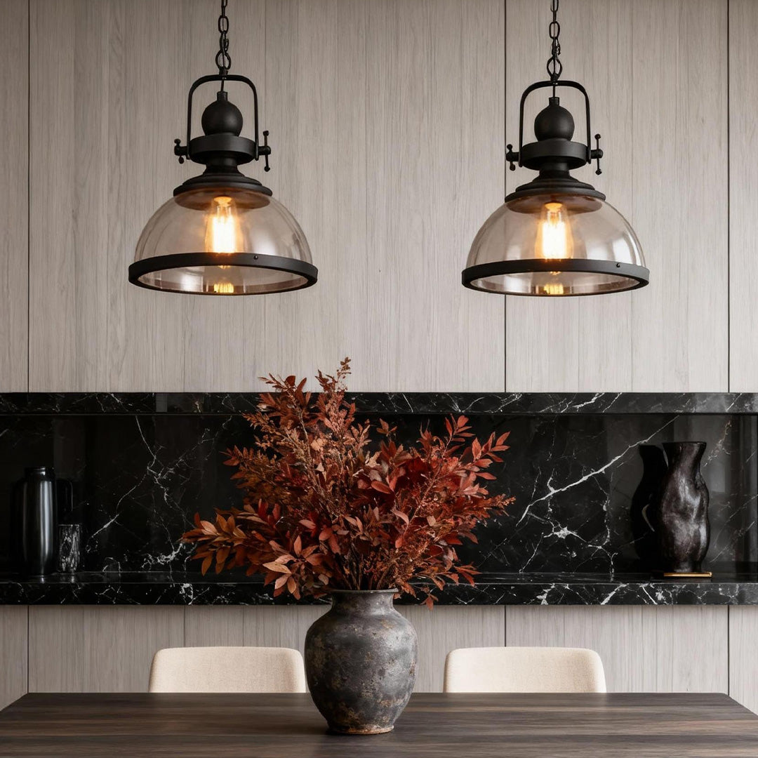 Clear Glass Pendant Lighting Retro Industrial Ceiling Light - product image 6