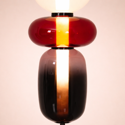 Modern Candy Stacked Glass Floor Lamp