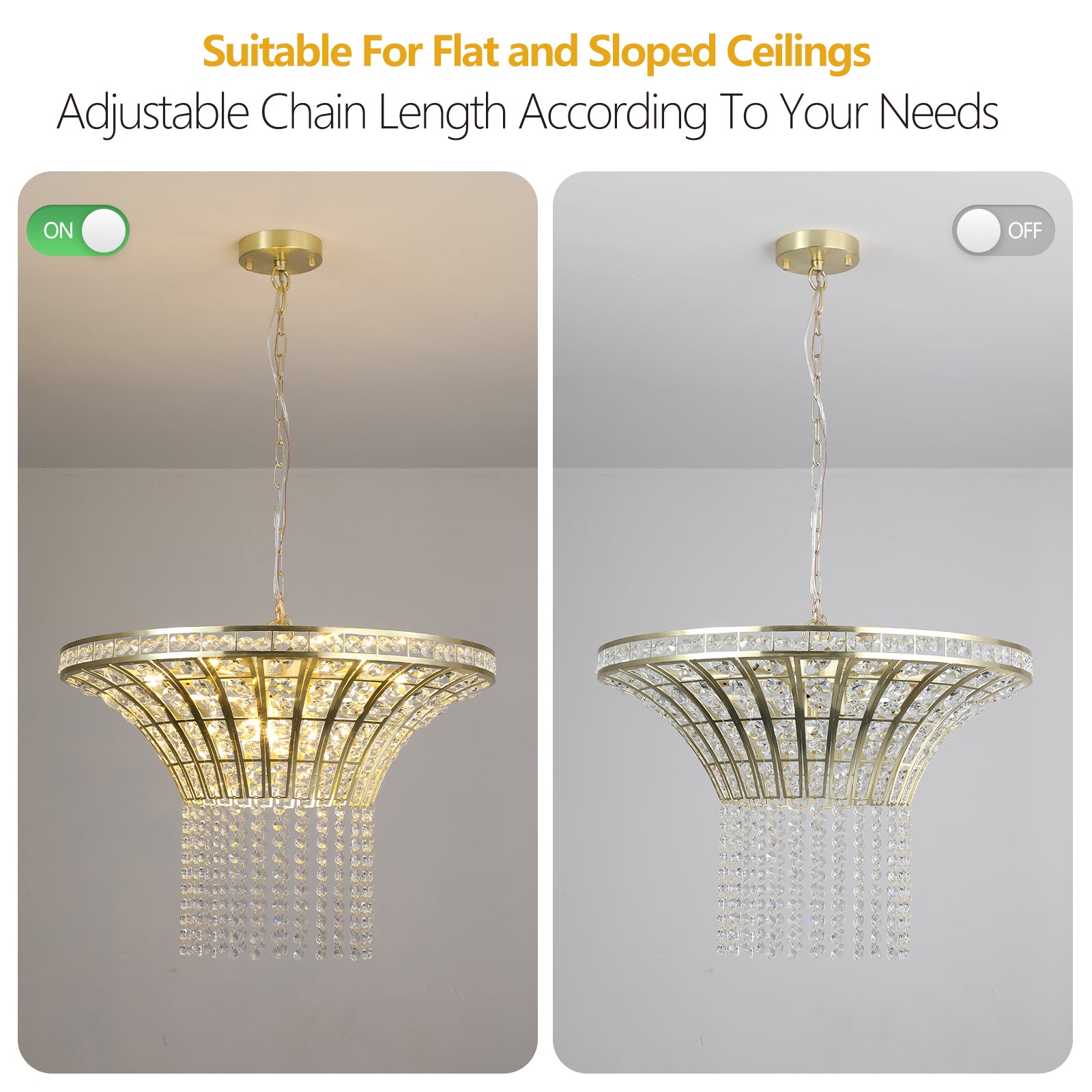 Modern Luxury Horn-Shaped Chandelier