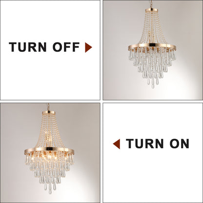Luxury Chrome Crystal Chandelier