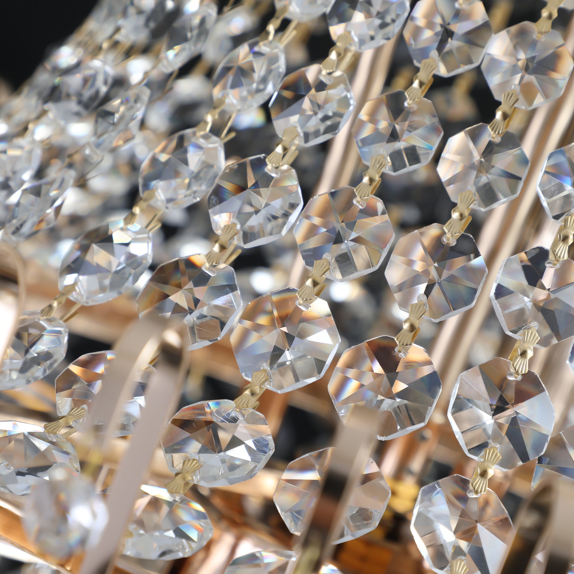 Luxury Gold Crystal Chandelier Ceiling Light