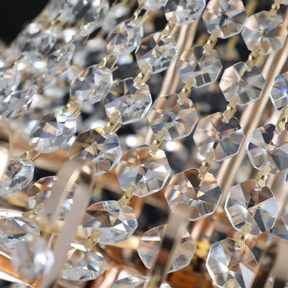 Luxury Gold Crystal Chandelier Ceiling Light