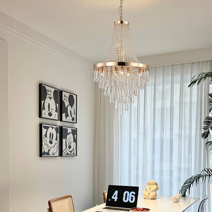 Luxury Chrome Crystal Chandelier