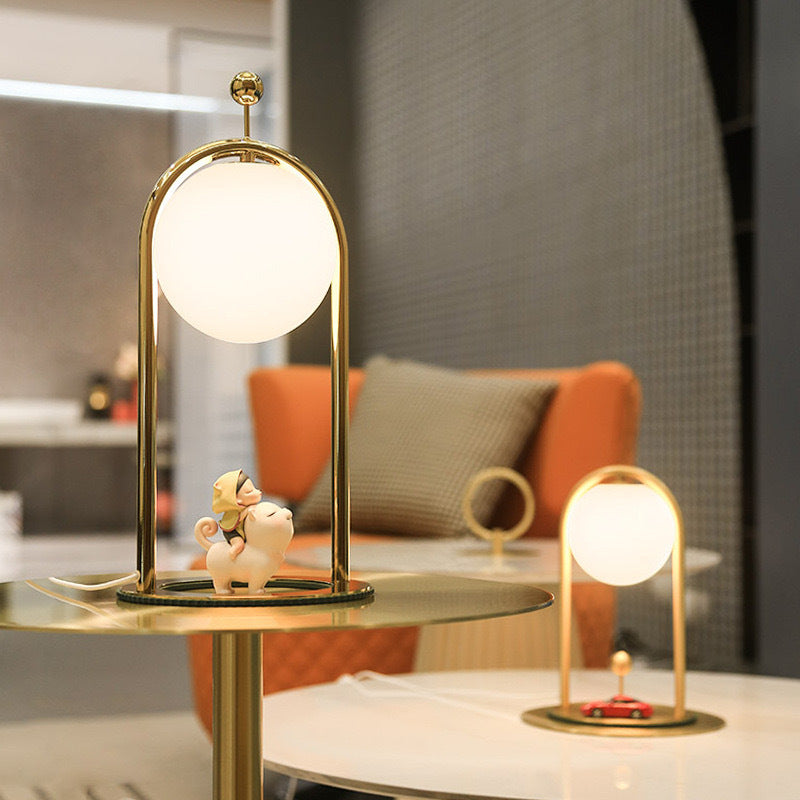 Minimalist Cream Bedside Table Lamp