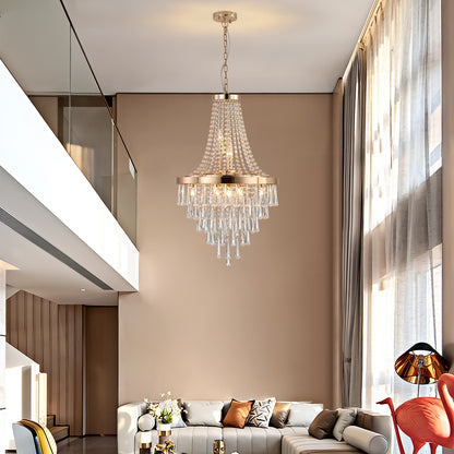 Luxury Chrome Crystal Chandelier