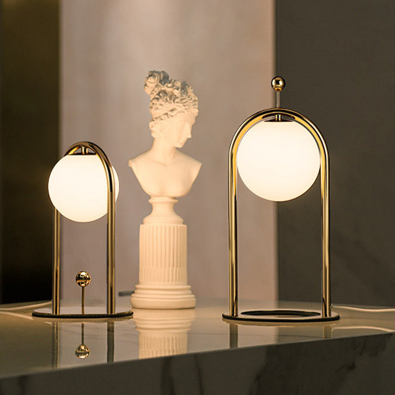 Minimalist Cream Bedside Table Lamp