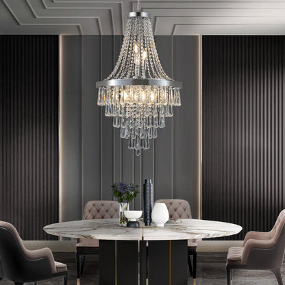 Luxury Chrome Crystal Chandelier
