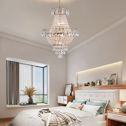 Gold Crystal Chandelier Luxury Ceiling Light