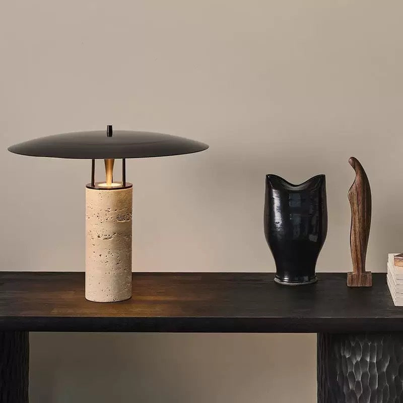 Nordic Postmodern Travertine Table Lamp