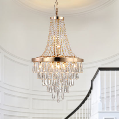 Luxury Chrome Crystal Chandelier