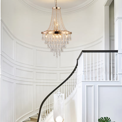 Luxury Chrome Crystal Chandelier