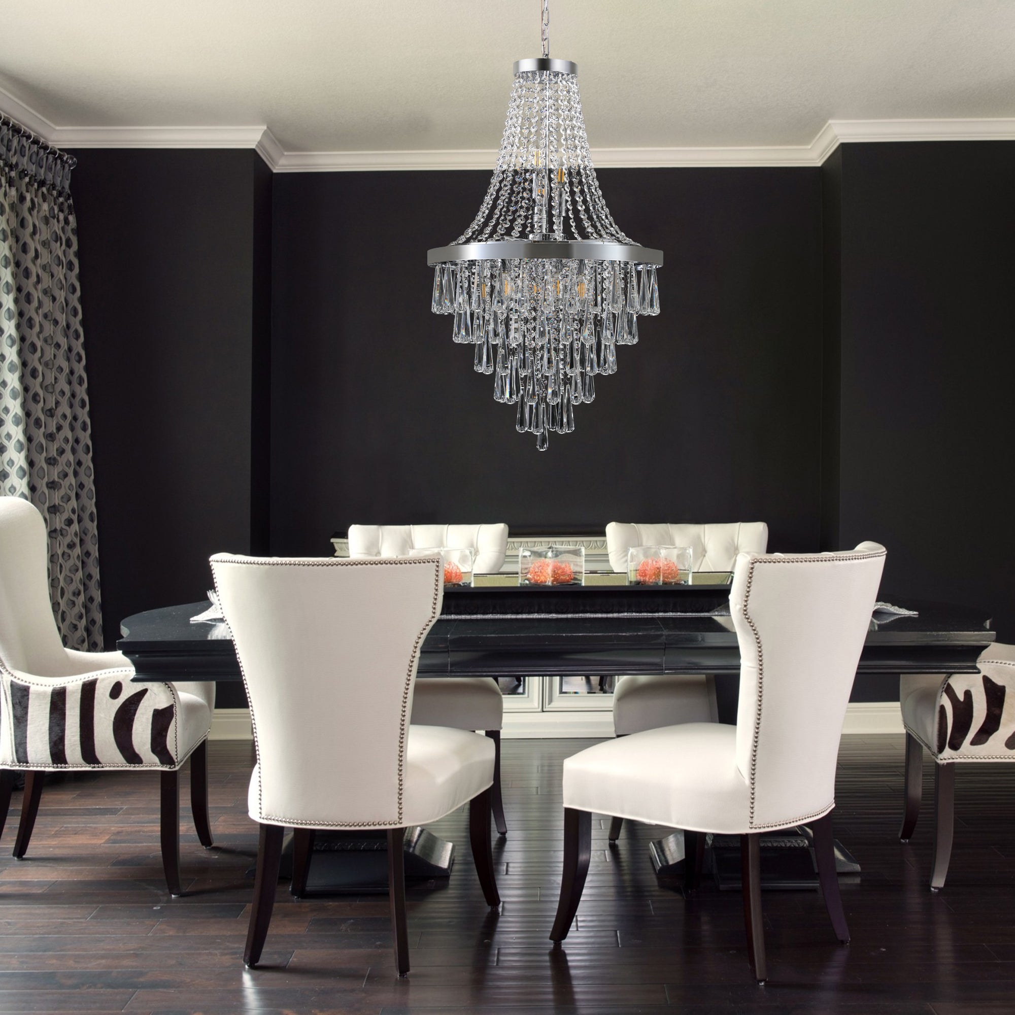 Luxury Chrome Crystal Chandelier