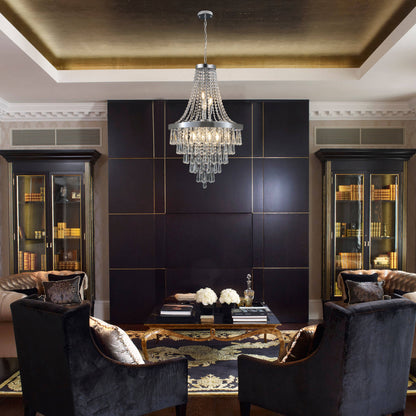 Luxury Chrome Crystal Chandelier