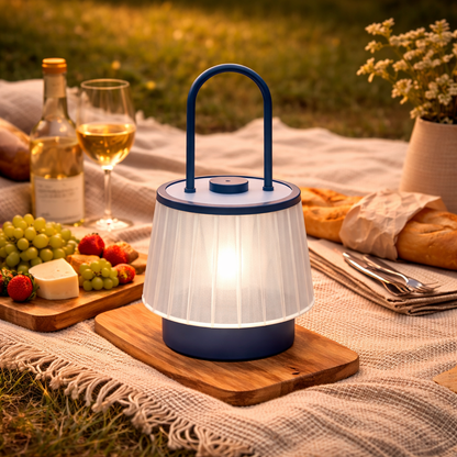 Minimalist Fabric Accent Table Lamp with USB Charging