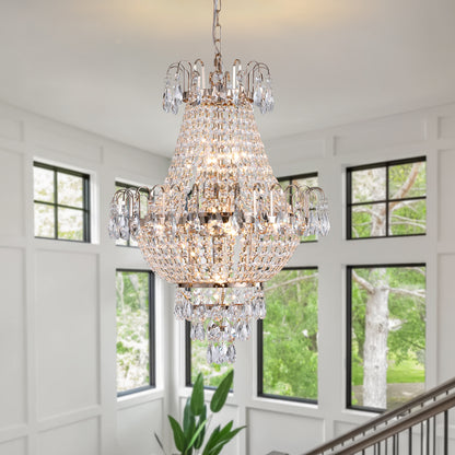 Gold Crystal Chandelier Luxury Ceiling Light