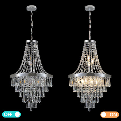 Luxury Chrome Crystal Chandelier