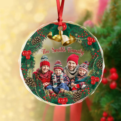 Personalized Family Photo Christmas Ornament Custom Family Keepsake Gift