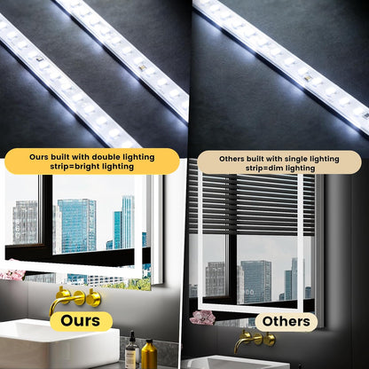 Anti-Fog LED Touch Smart Bathroom Mirror