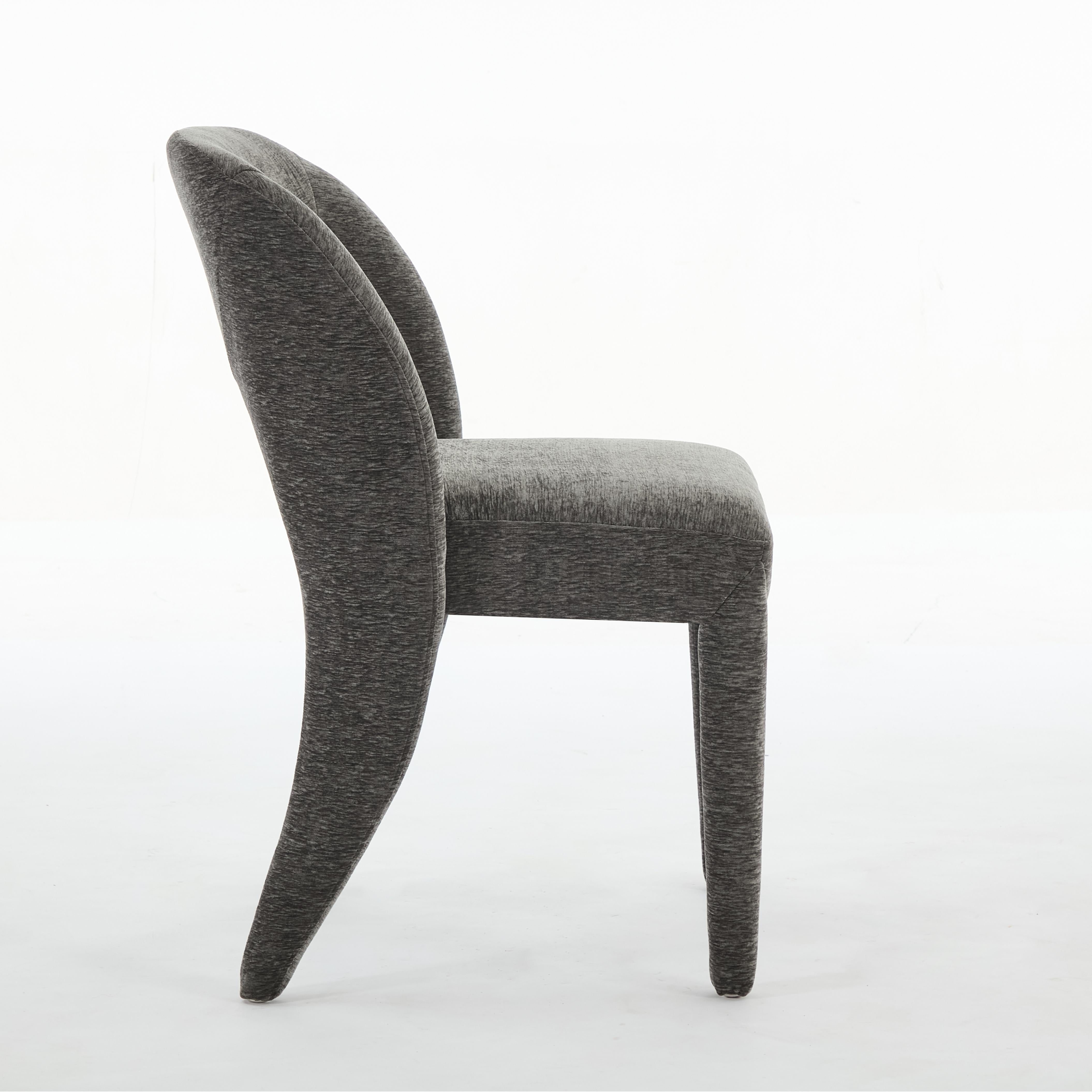 Set of 2 Dining Chairs Features a Hollowed-Out backrest Design for Restaurant Kitchens